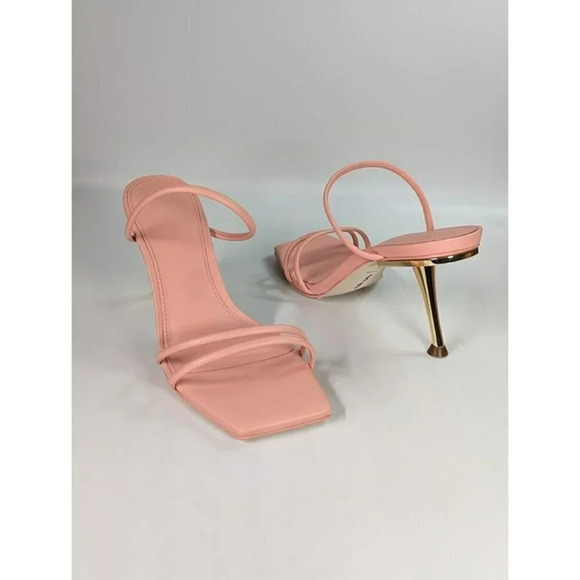 Cult Gaia Women's Lydia Square Toe Strap High Heel Sandals Size 36.5 (MSRP $428) - Picture 3 of 12